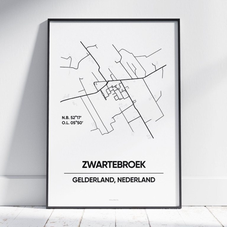 Zwartebroek stad poster