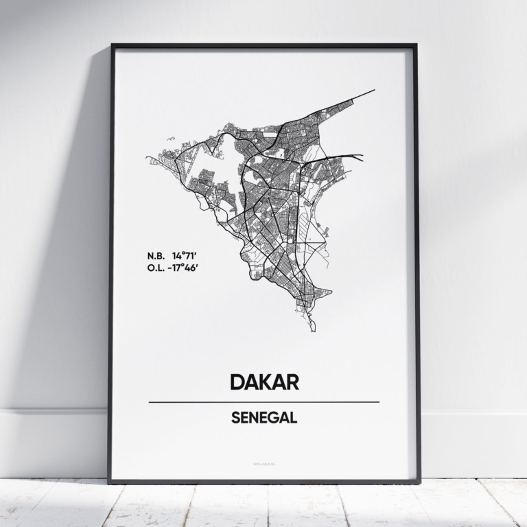 Dakar stad poster