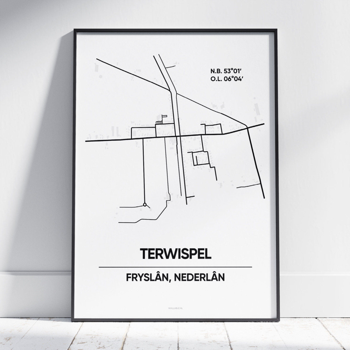 Terwispel Fryslan stad poster