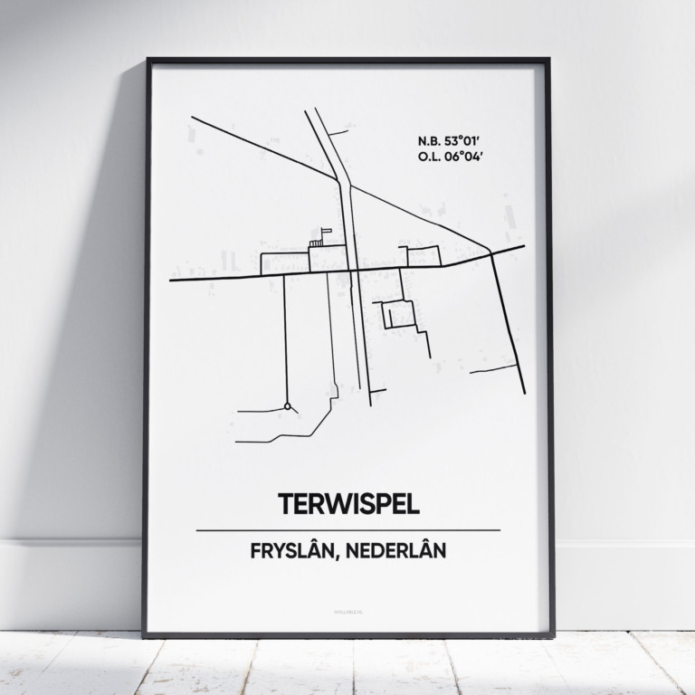 Terwispel Fryslan stad poster