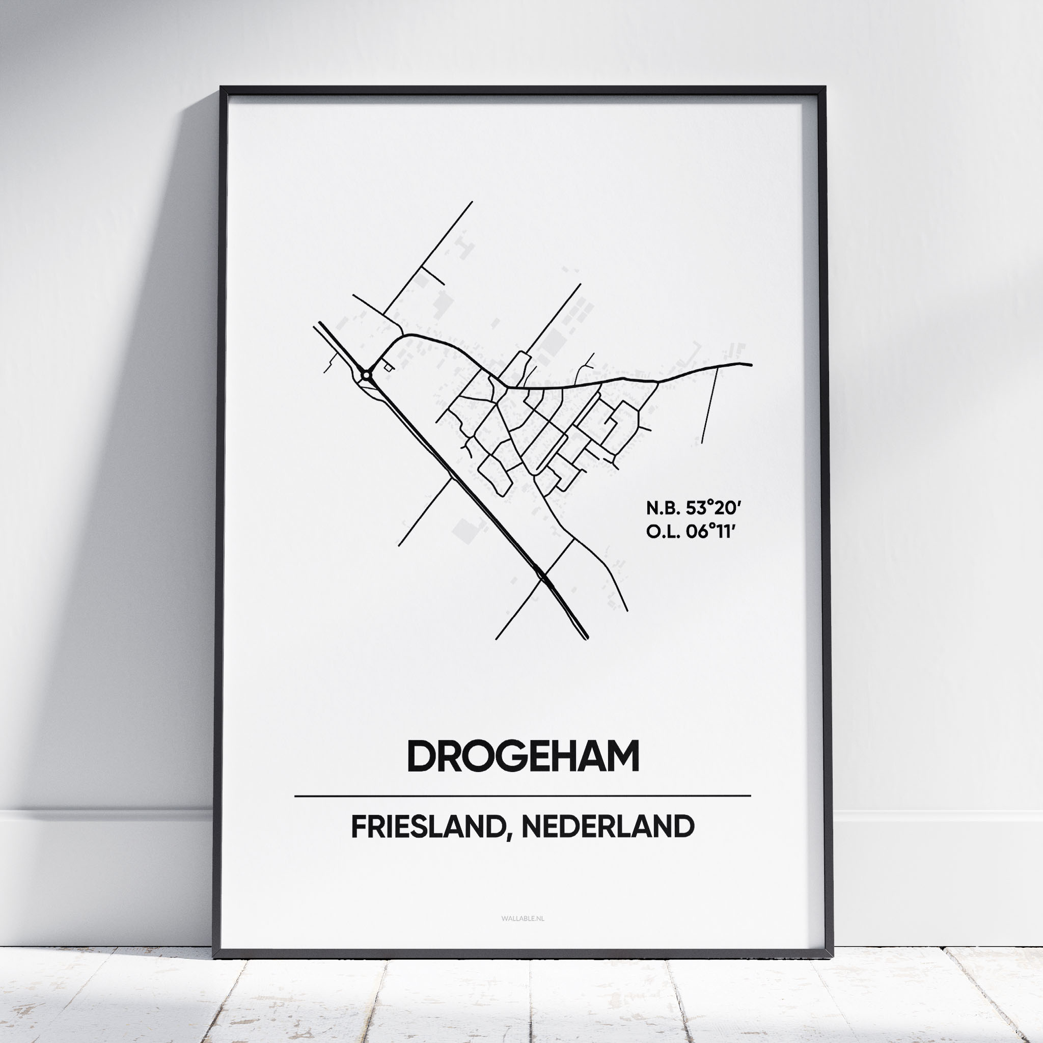 Drogeham stad poster Wallable