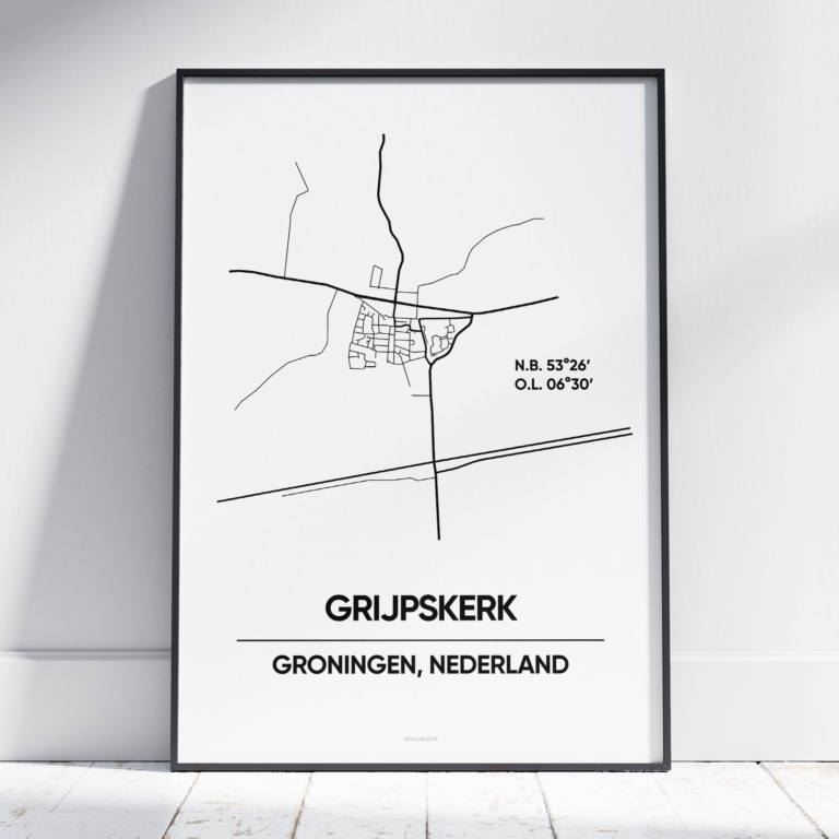 Grijpskerk stad poster