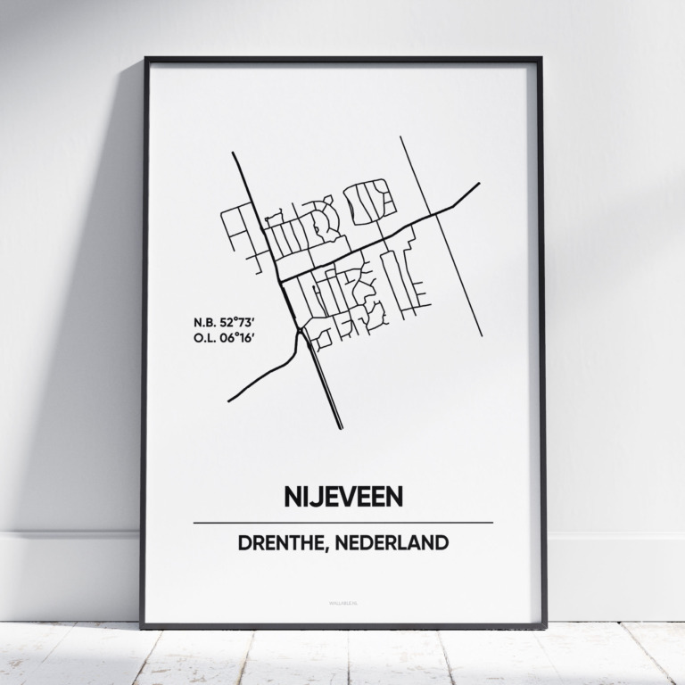 Nijeveen stad poster