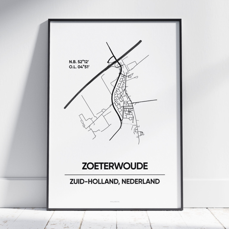 Zoeterwoude stad poster