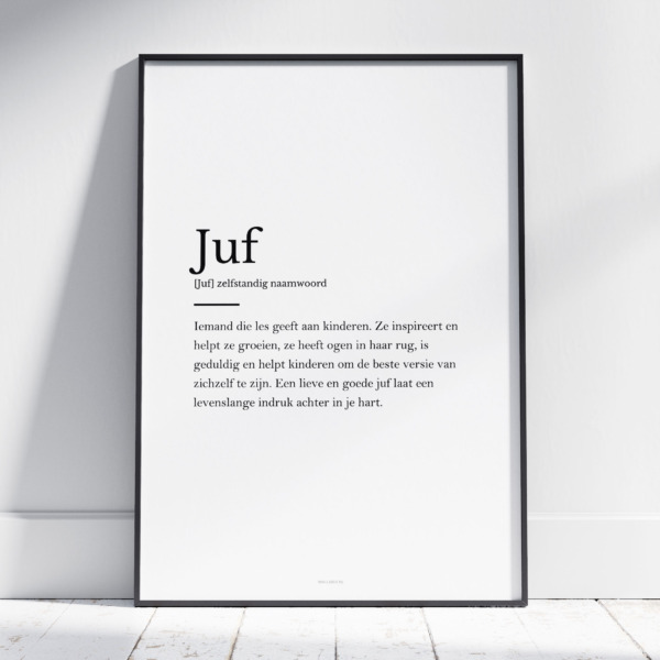 Juf poster