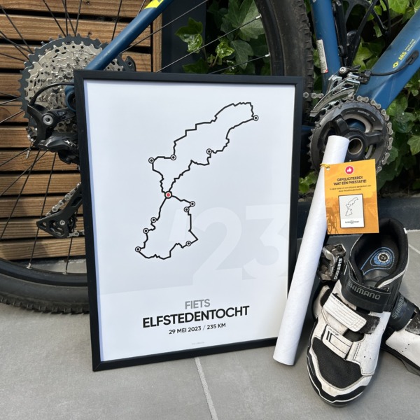 2023 Fiets Elfstedentocht Poster (met naam) - Image 3