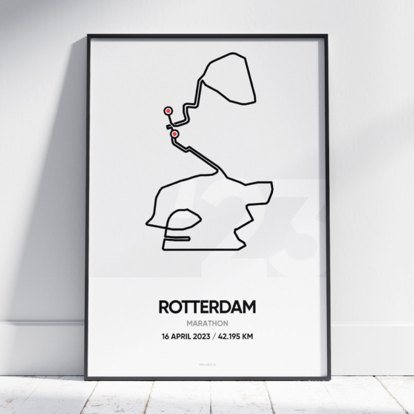 2023 Rotterdam Marathon Poster (met naam)