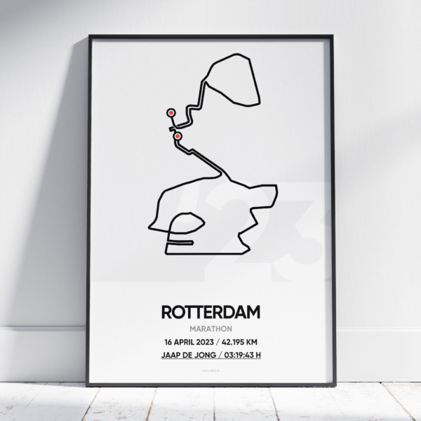Rotterdam Marathon 2023 Poster (met naam) - Image 2