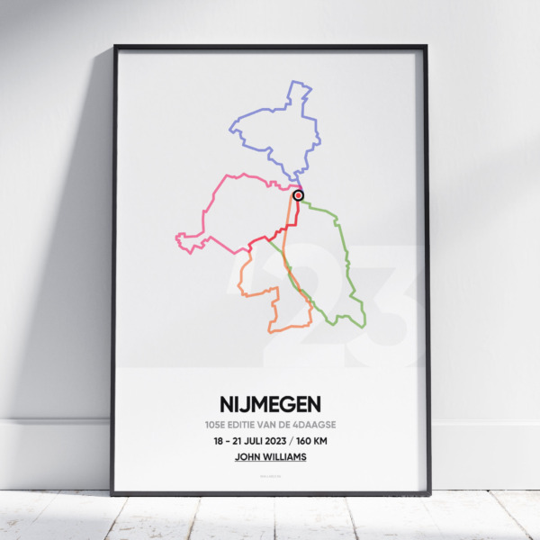 2023 4Daagse Nijmegen poster met naam! (4 afstanden) - Image 2