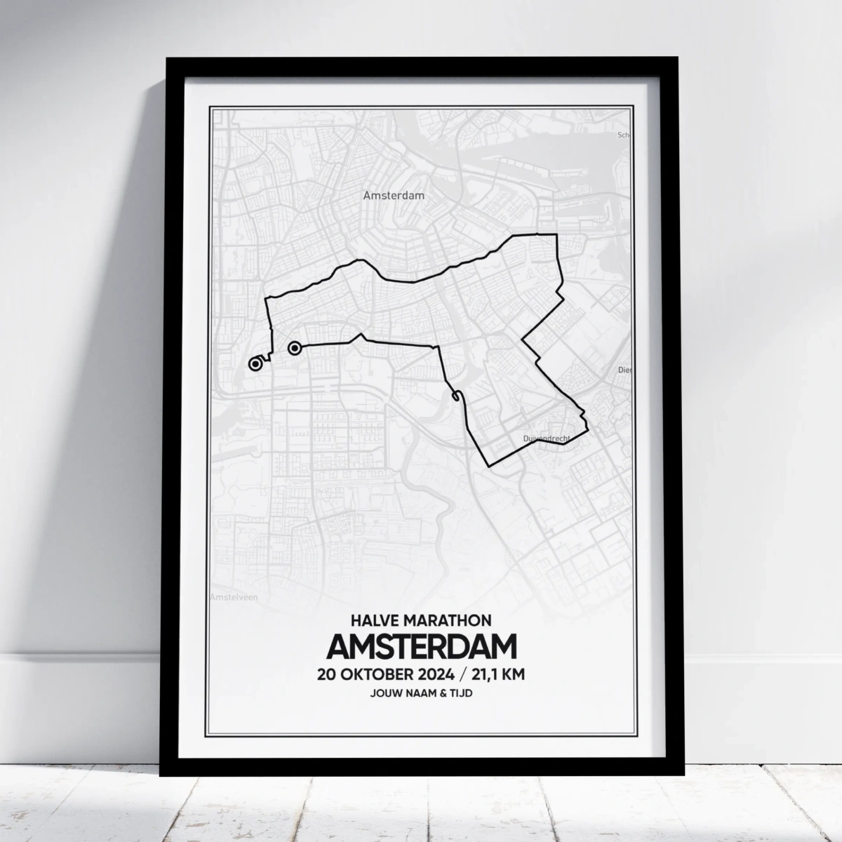 Amsterdam Halve Marathon 2024 Poster Amsterdam Halve Marathon 2024 Poster
