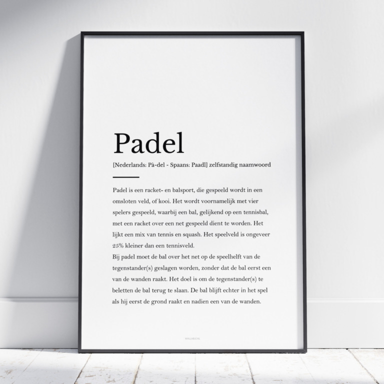 Padel poster