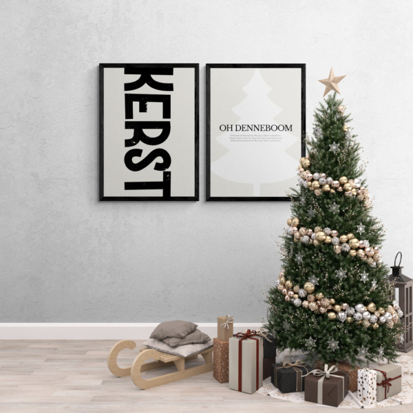 Kerst poster & Oh denneboom poster