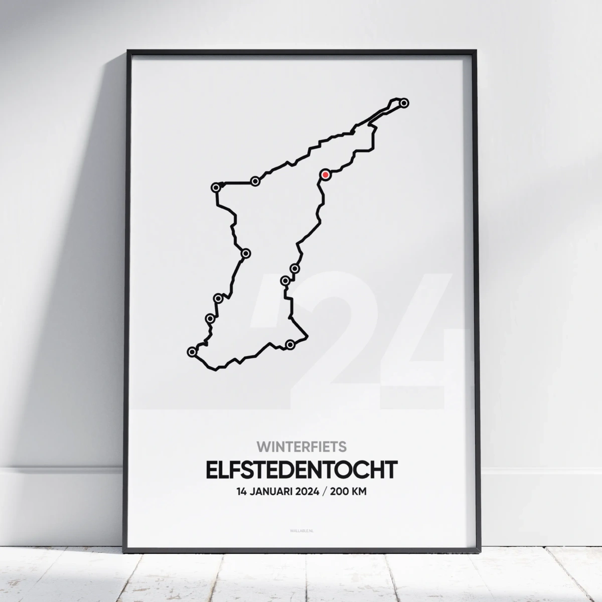 2024 Winterfiets Elfstedentocht Poster