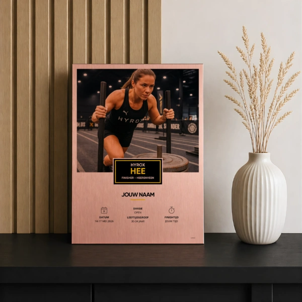 Hyrox aluminium print rose