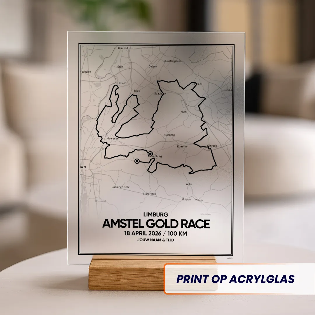 Amstel Gold Race 100 km 2026 acrylglas print