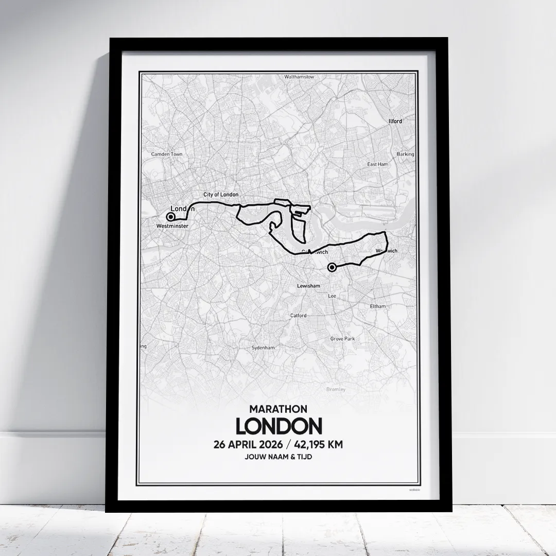 Londen marathon 2026 poster Londen marathon 2026 poster