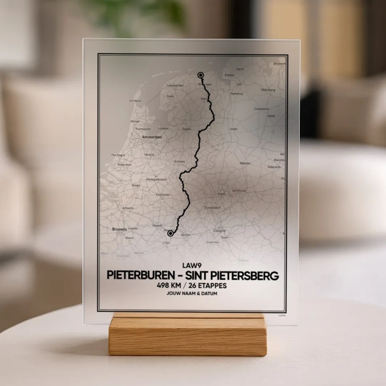 Pieterpad aandenken acrylglas