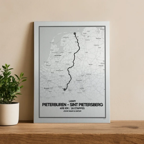 Pieterpad aandenken aluminium