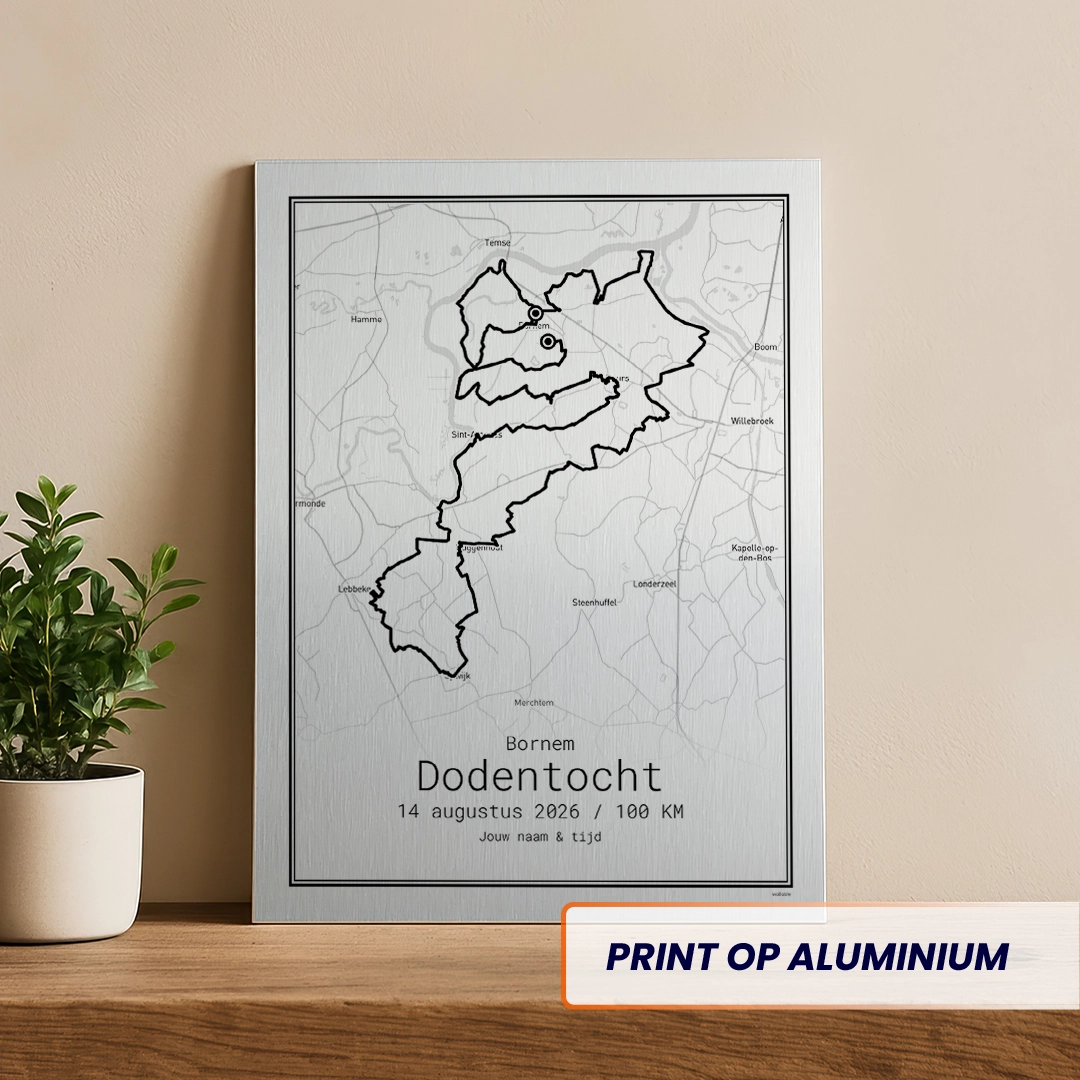 Dodentocht 2026 aluminium print