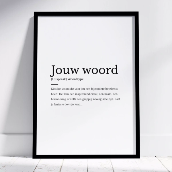 Maak je eigen woordenboekposter of woorddefinitieposter