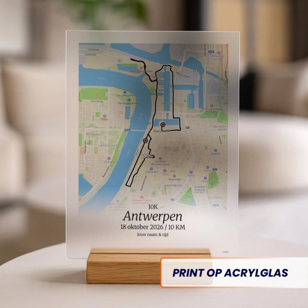 Antwerpen Marathon 10K acrylglas print 2026