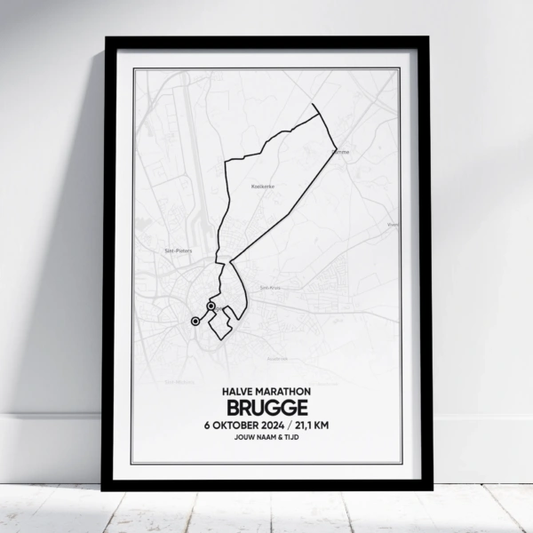 2024 Brugge halve marathon poster