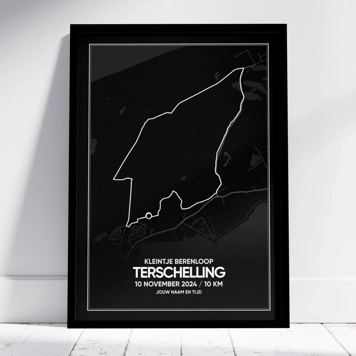 2024 Kleintje Berenloop Terschelling Poster (met naam & tijd)