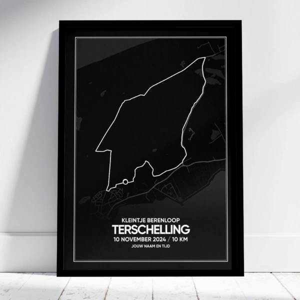 2024 Kleintje Berenloop Terschelling Poster (met naam & tijd)