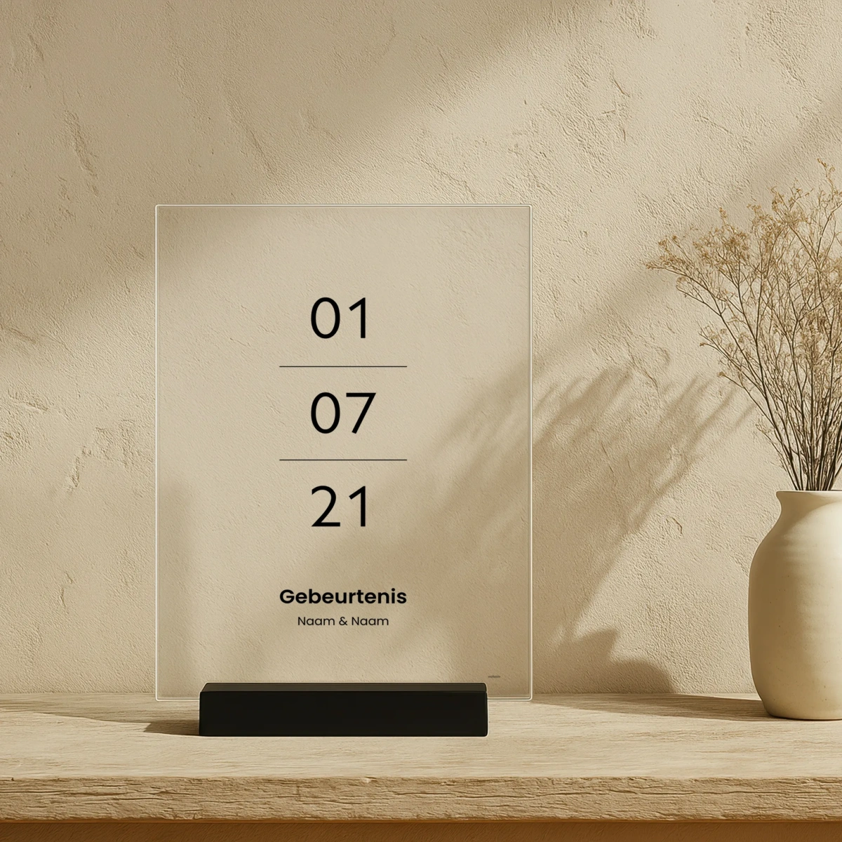 Speciale datum op Acrylglas