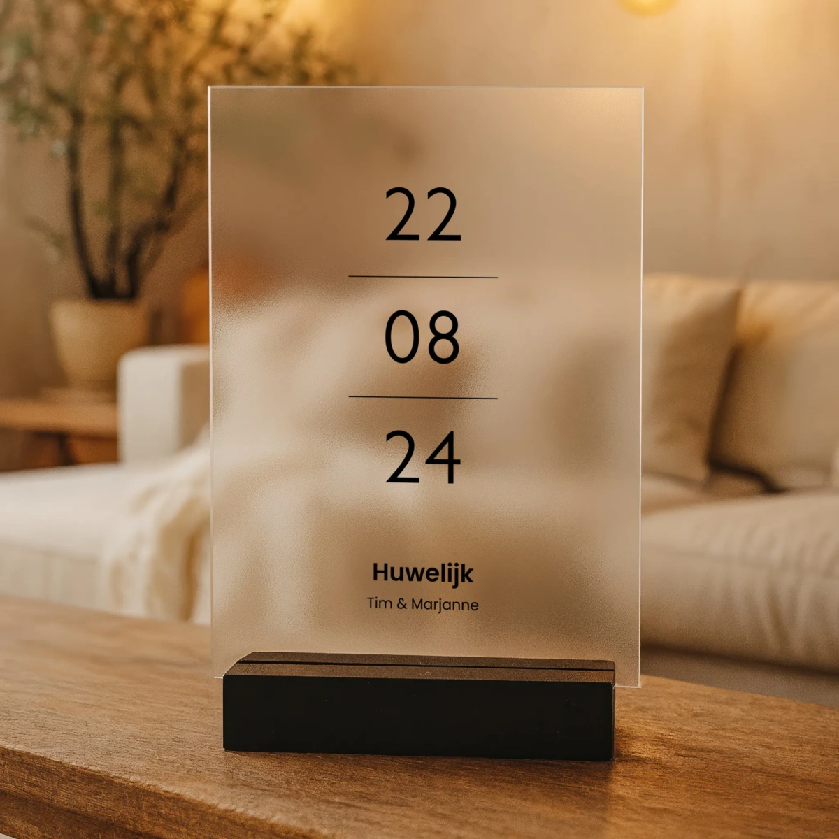 Speciale datum op Acrylglas