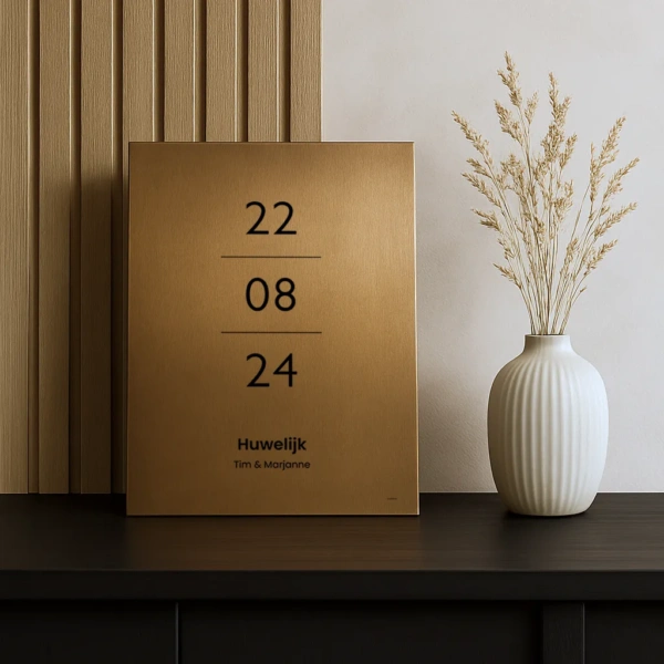 Speciale datum op aluminium