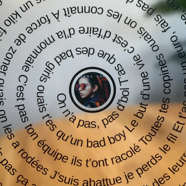 Maak zelf jouw songtekst op acrylglas print - Image 3