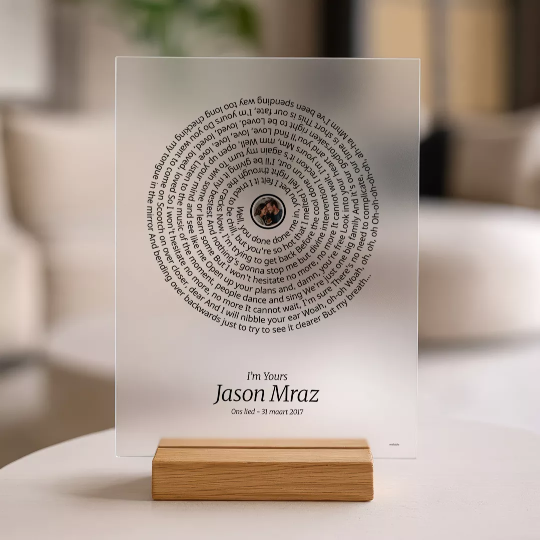 jason mraz songtekst op acrylglas Songtekst op acrylglas print - Jason Mraz I'm yours