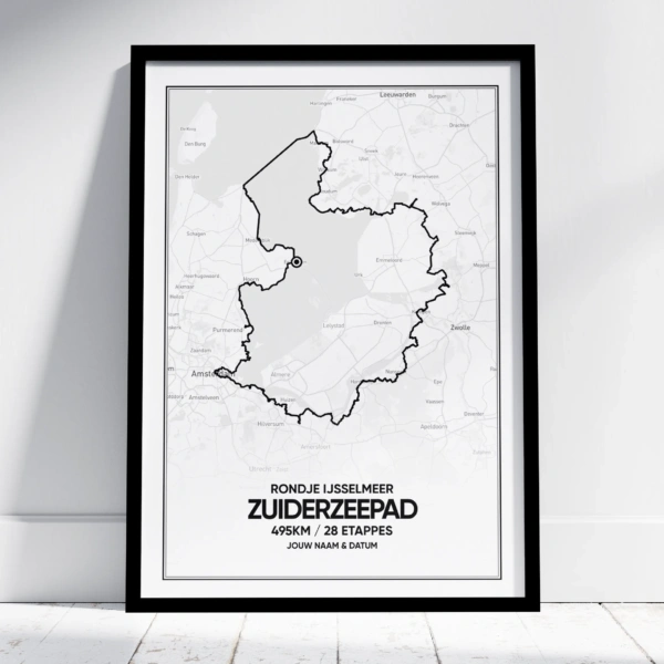 LAW8 Zuiderzeepad Poster (met naam)