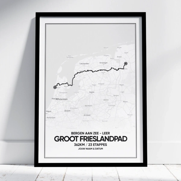 LAW14 Groot Frieslandpad Poster (met naam) - Image 1