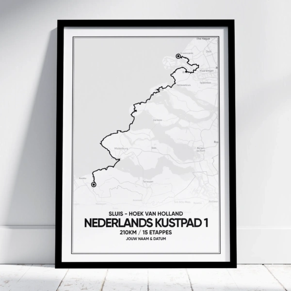 LAW5-1 Nederlands Kustpad 1 Poster (met naam) - Image 1
