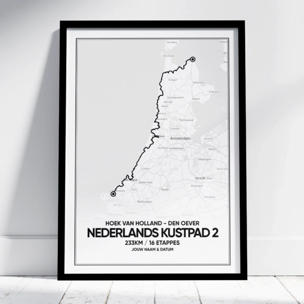 LAW5-2 Nederlands Kustpad 2 Poster (met naam)