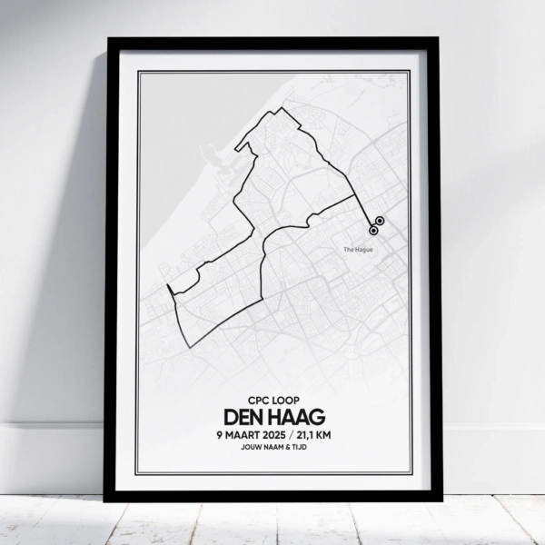 NN CPC Loop Den Haag poster (met naam en tijd)