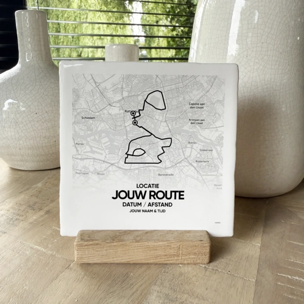 Gepersonaliseerd Sportroute Tegeltje