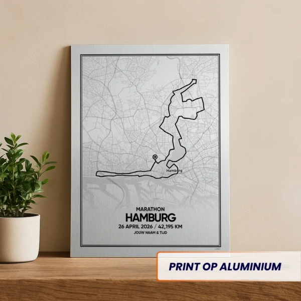 Hamburg marathon 2026 aluminium print