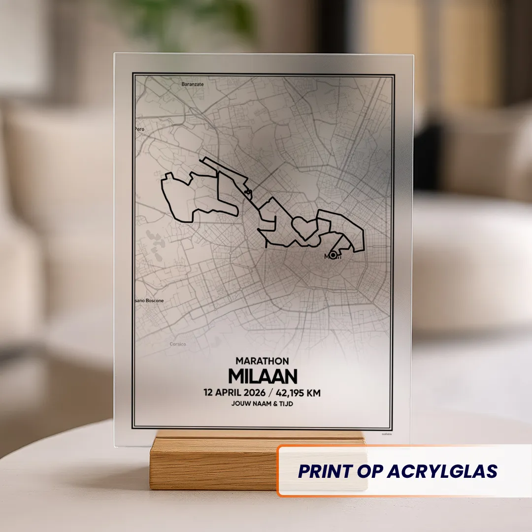 Milaan Marathon 2026 acrylglas print