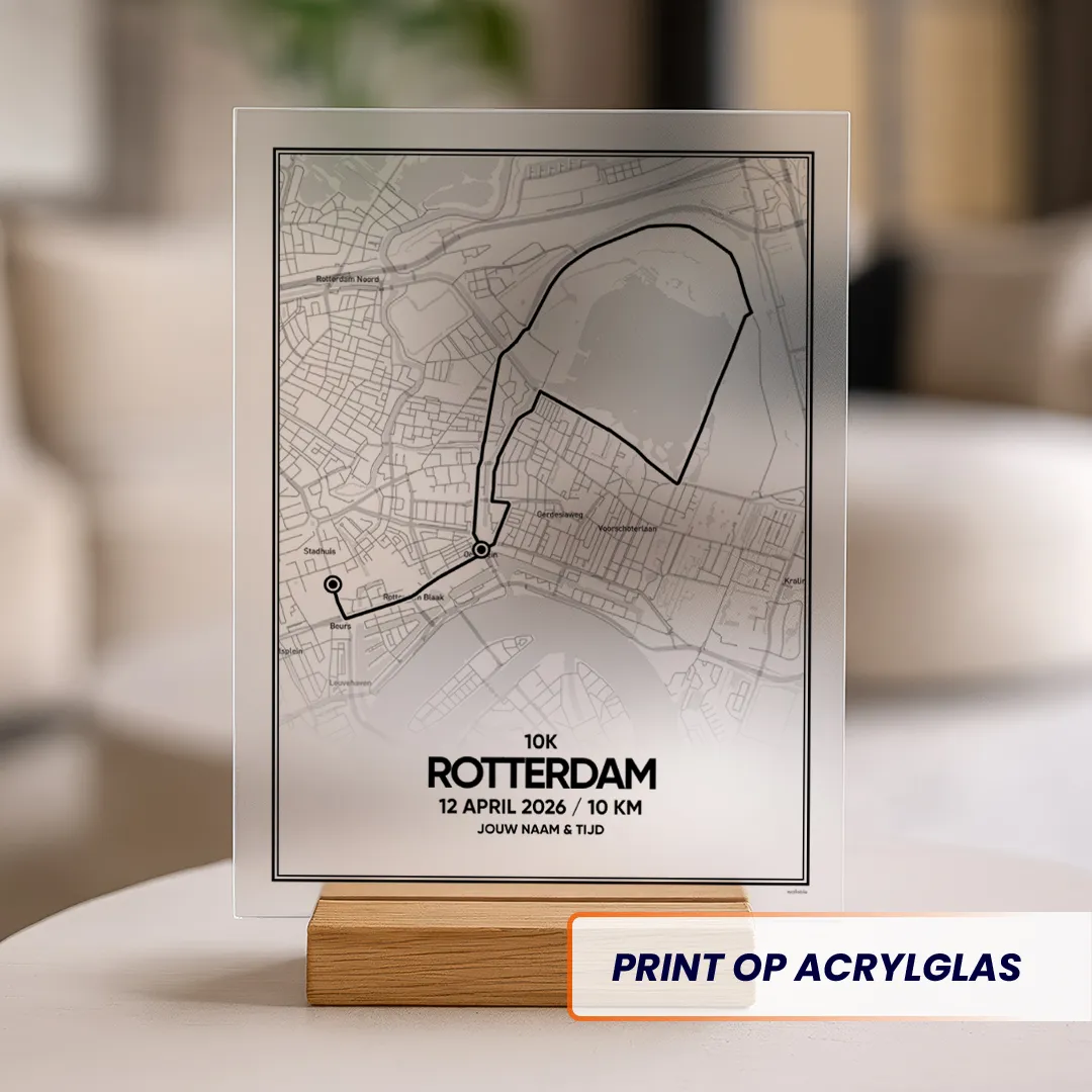 Rotterdam Marathon 10km 2026 acrylglas print
