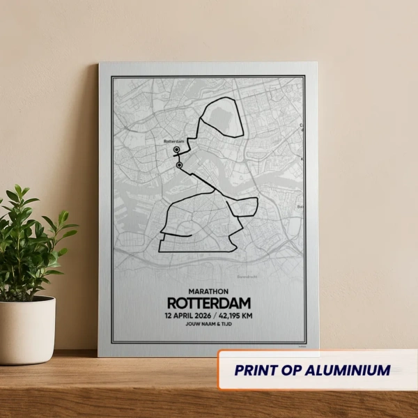Rotterdam Marathon 2026 aluminium print