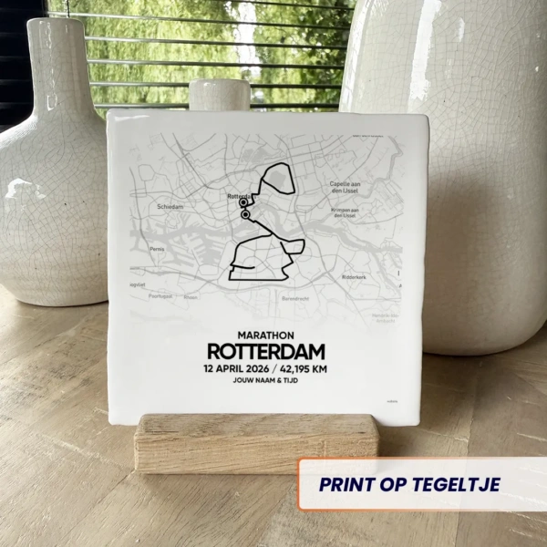 Rotterdam Marathon 2026 tegeltje