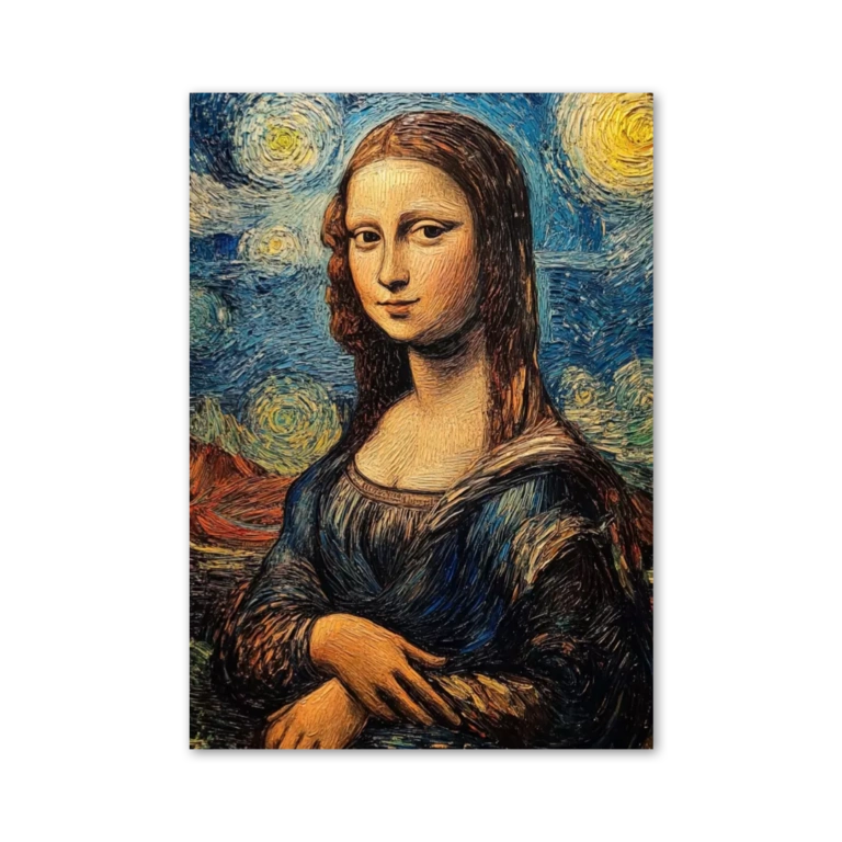Starry night meets Mona Lisa