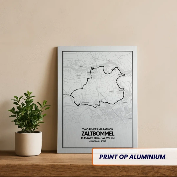 Two Rivers Mararhon 2026 aluminium print