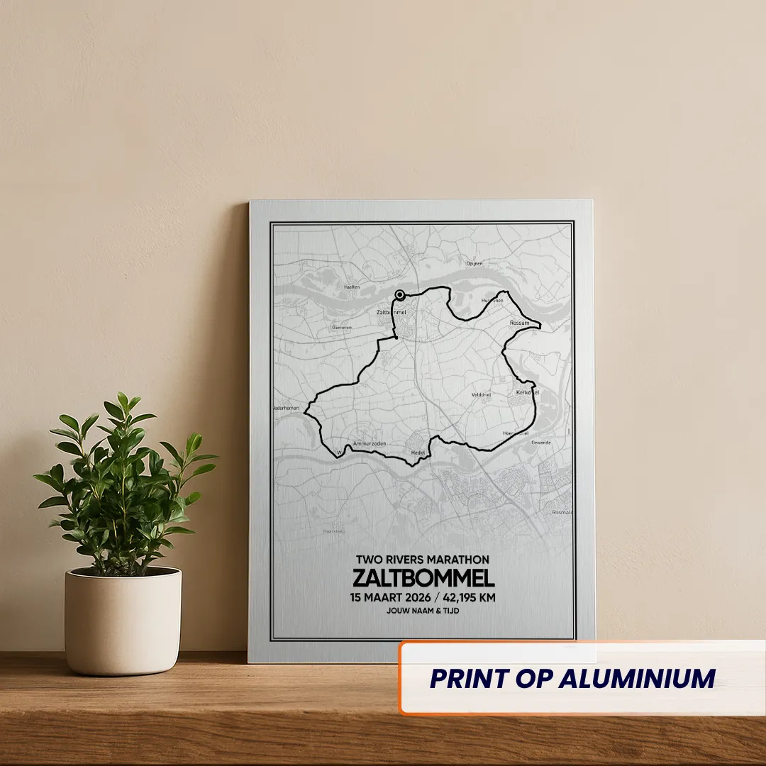 Two Rivers Mararhon 2026 aluminium print