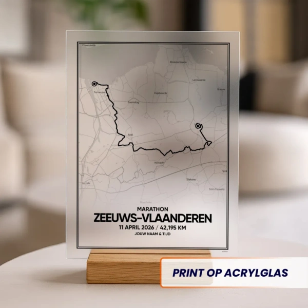 Zeeuws-Vlaanderen Marathon 2026 Acrylglas print