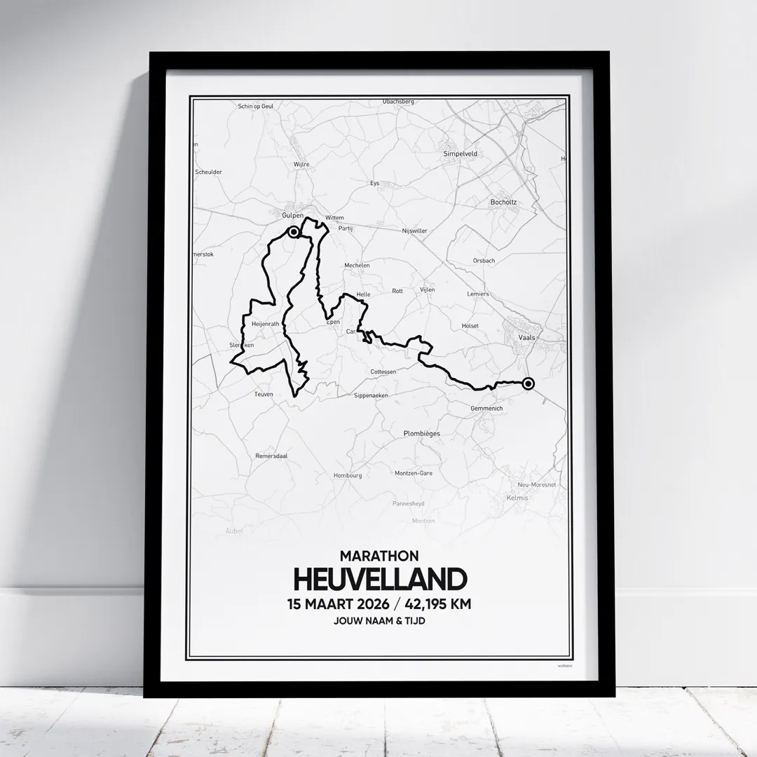 heuvelland-marathon-2026 Heuvelland Marathon poster met de route van 2026