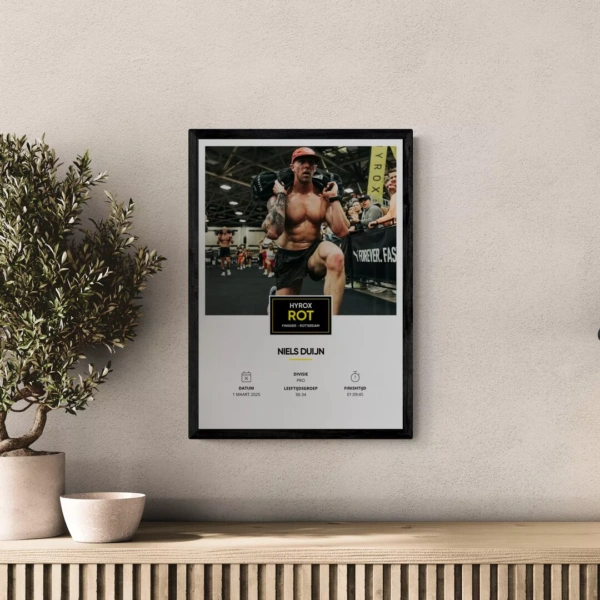 Jouw HYROX Rotterdam poster